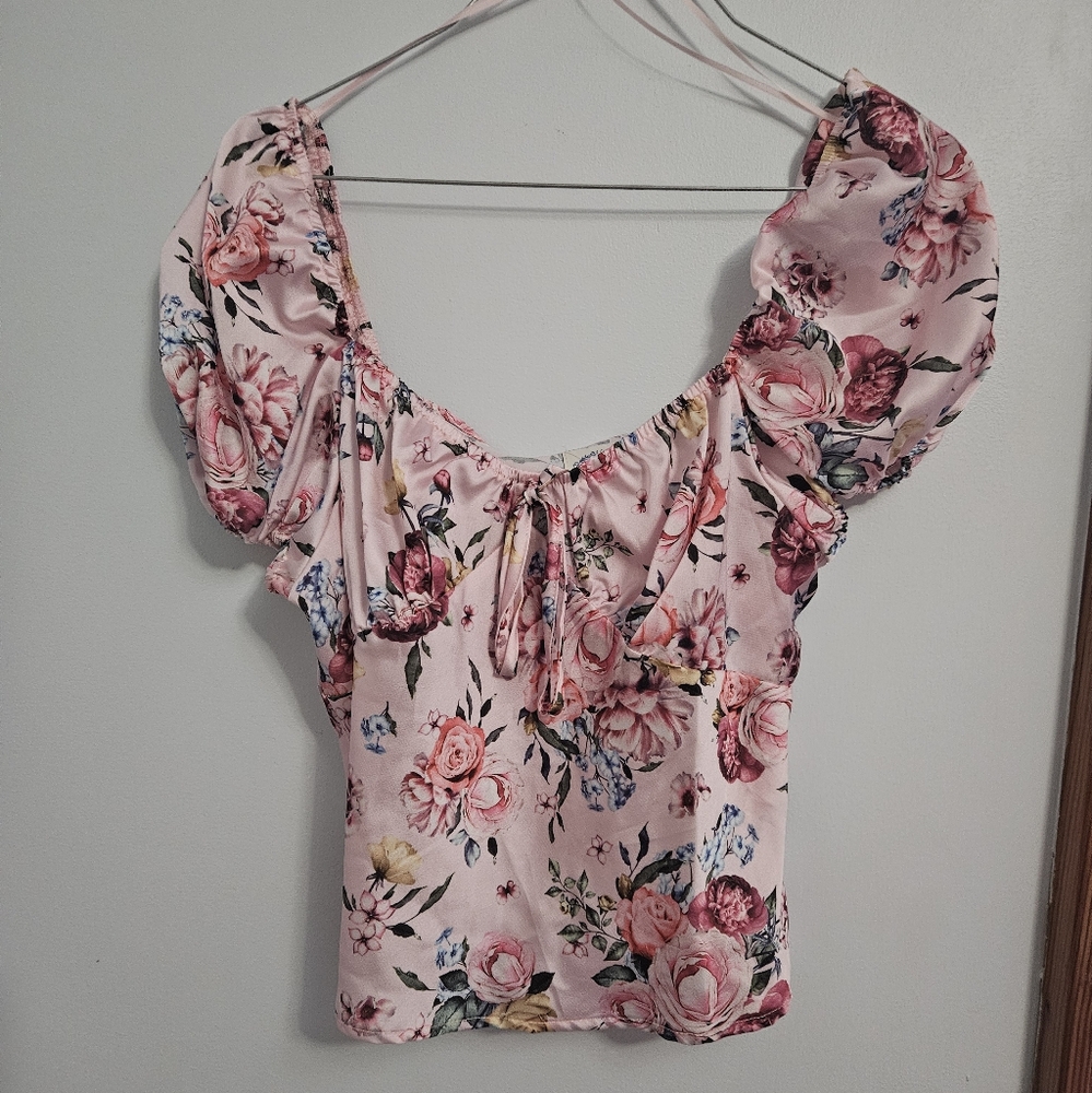 NWT blue rain top